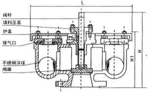 雙口排氣閥QB2結(jié)構(gòu)圖