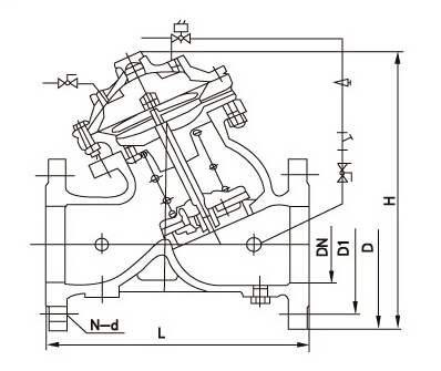 J145X電動(dòng)遙控閥結(jié)構(gòu)圖片