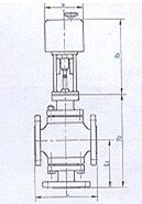 ZAZQ ZAZX電動三通合流、分流調(diào)節(jié)閥結構圖